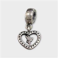 Disney Pandora Tinkerbell Charm Heart Dangle